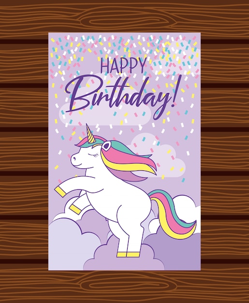 Feliz tarjeta de cumpleaños.