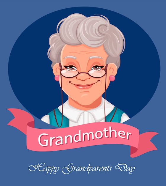 Feliz tarjeta de felicitación del día de los abuelos.