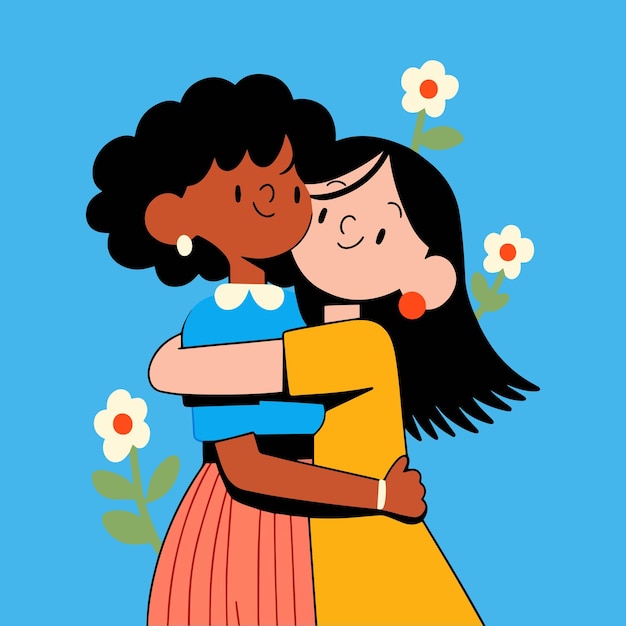 Feliz tarjeta de felicitación por el Día de la Mujer