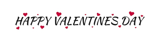 Feliz tarjeta de felicitación del Día de San Valentín Amor y estandarte romántico Celebración Diseño de vacaciones de febrero Ilustración vectorial