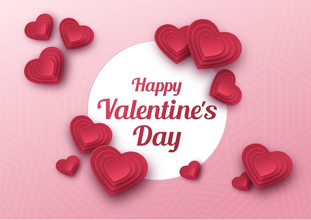 Feliz tarjeta de felicitación por el Día de San Valentín