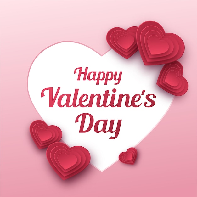 Feliz tarjeta de felicitación por el Día de San Valentín