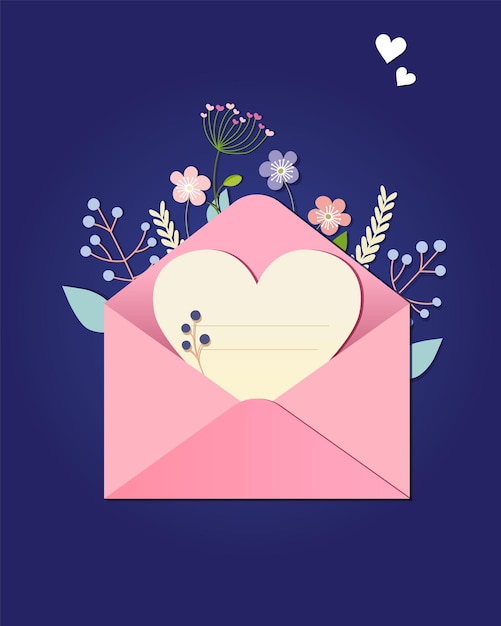 Feliz tarjeta de felicitación por el Día de San Valentín