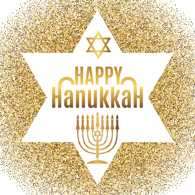 Feliz tarjeta de felicitación de hanukkah.