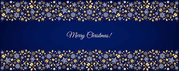 Feliz tarjeta de felicitación de Navidad sobre fondo azul