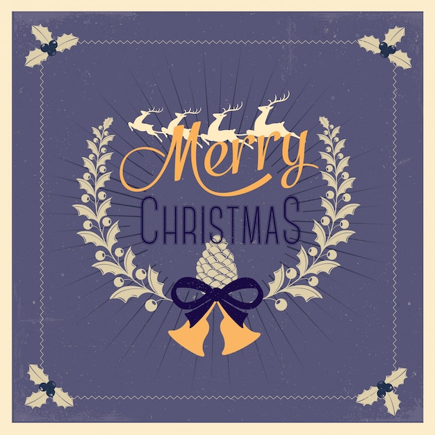 Feliz tarjeta de felicitación de Navidad