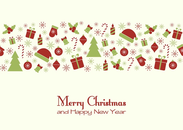 Feliz tarjeta de felicitación de Navidad