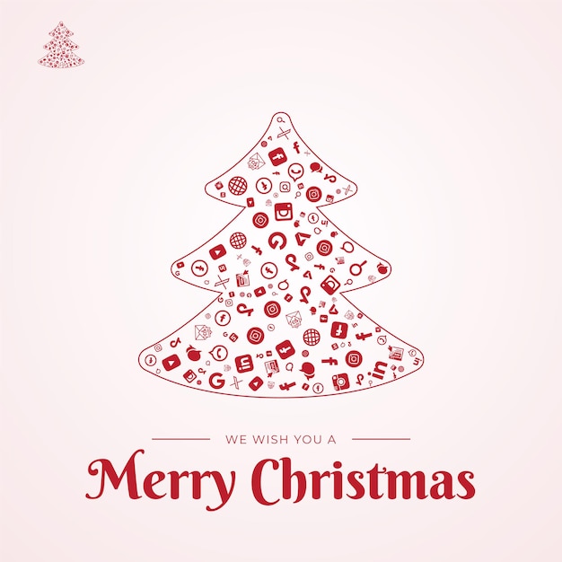 Feliz tarjeta de felicitación de Navidad