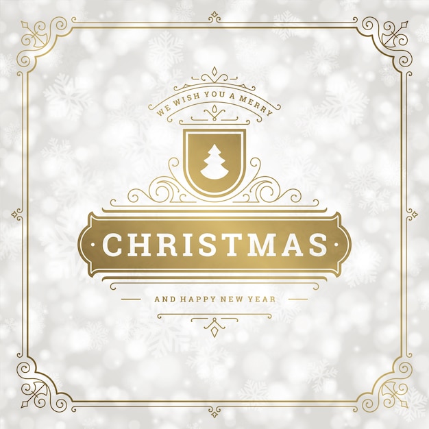 Feliz tarjeta de felicitación de Navidad