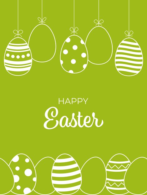 Feliz tarjeta de felicitación de Pascua invitar cartel o pancarta