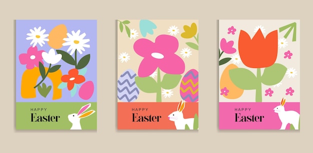 Feliz tarjeta de felicitación de Pascua