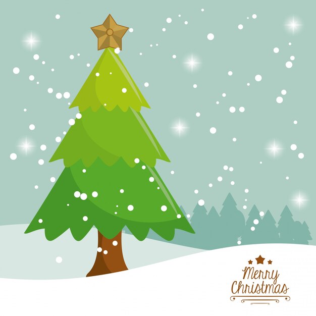Feliz tarjeta de navidad diseño