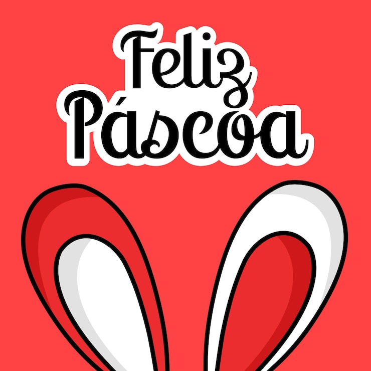 Vector feliz tarjeta de pascua con el lindo conejo vector