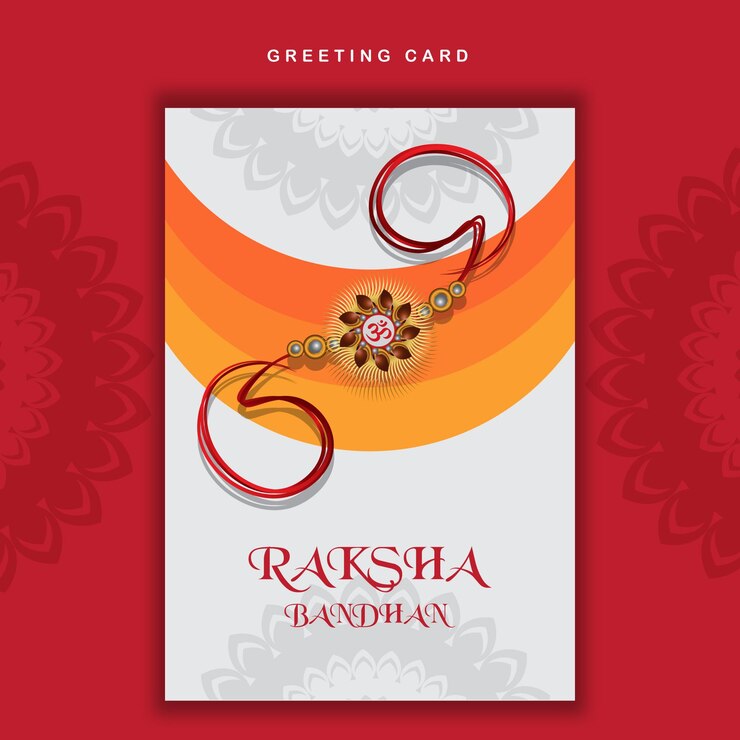 Feliz tarjeta de saludos de Raksha Bandhan