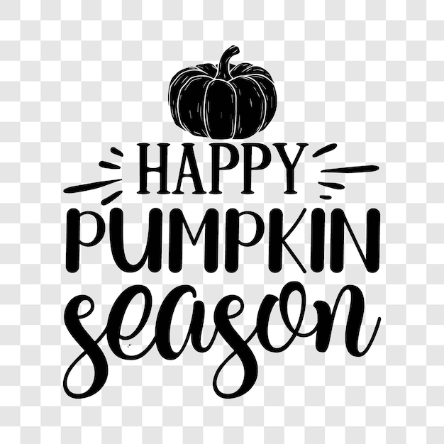 feliz temporada de calabazas retro diseño SVG