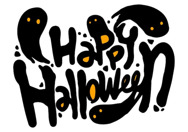 Feliz texto de halloween