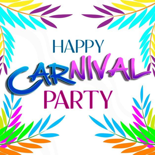 Feliz trasfondo de la fiesta de carnaval