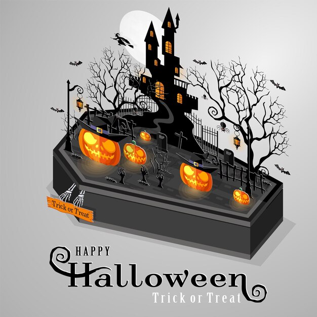 Feliz trasfondo de Halloween