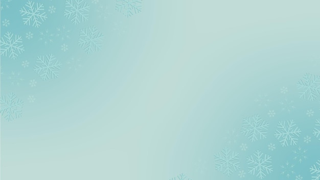 Feliz vacaciones copos de nieve blancos en el fondo de decoración navideña SeaGreen con espacio para el texto