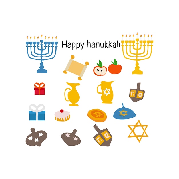 Feliz vector libre de Hanukkah