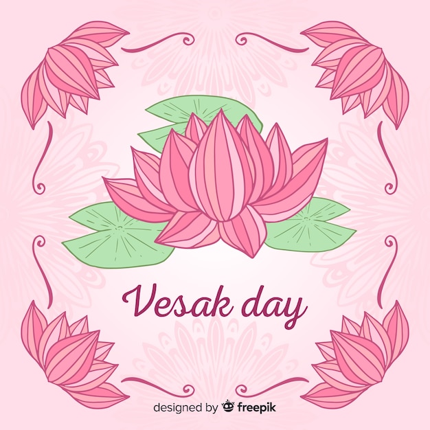 Vector feliz vesak