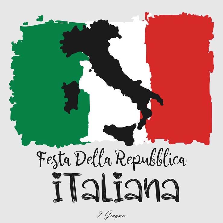 Festa della Repubblica Italiana Italia Día de la República Feliz fiesta nacional el 2 de junio en Italia Bandera de Italia