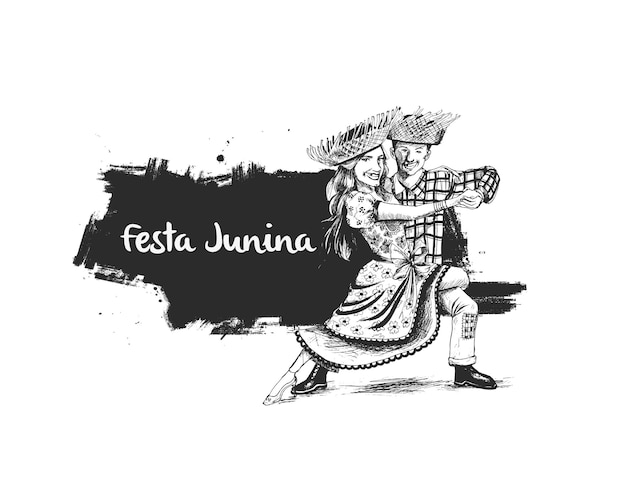 Festa Junina Festival Party Poster Banner Celebración Tradicional Brasileña