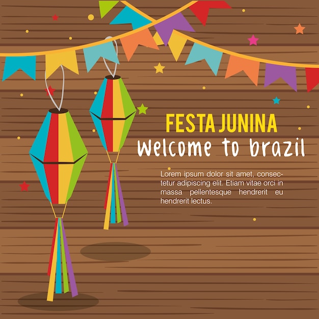 Vector festa junina