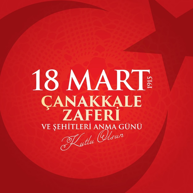 Festa nacional turca del 18 de marzo de 1915 el día de los otomanos Monumento a la Victoria de Canakkale