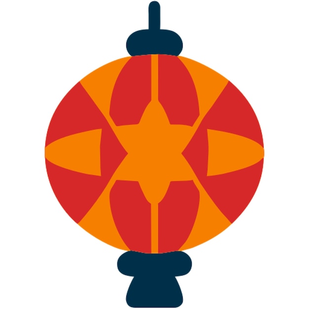 festival año nuevo chino elemento ornamento icono formas de colores
