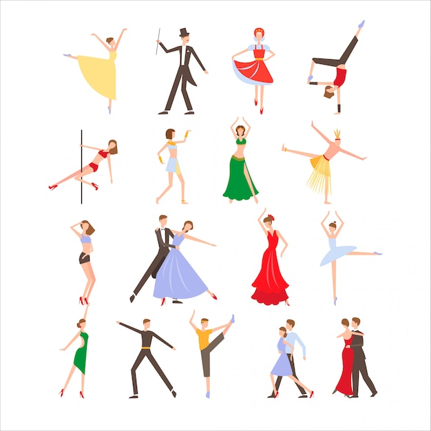 Festival de baile, diferentes estilos de baile establecidos