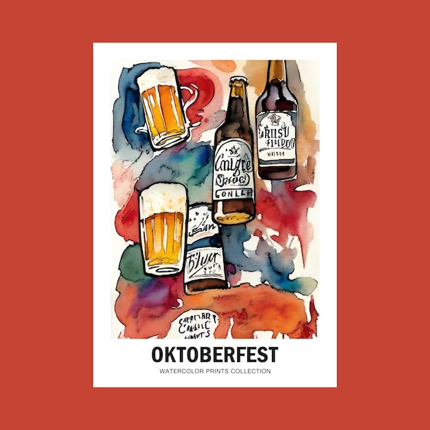Festival de la cerveza de Oktoberfest Impresión de arte impresible