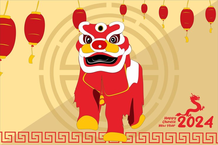 Festival de la danza del león chino Barongsai