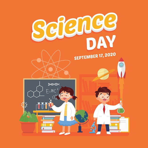 Festival de la escuela del día de la ciencia.