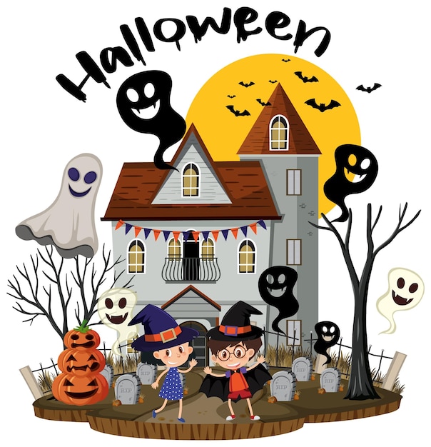 Festival de Halloween con mansión embrujada