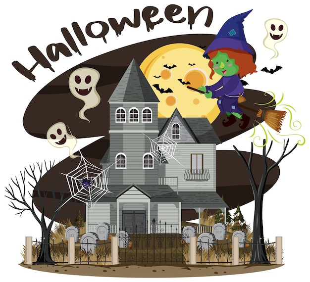 Festival de Halloween con mansión embrujada