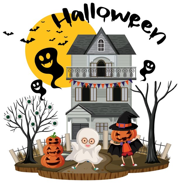 Festival de Halloween con mansión embrujada