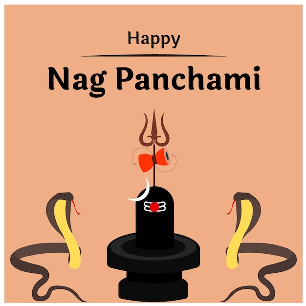 Festival hindú naag panchami ilustración vectorial