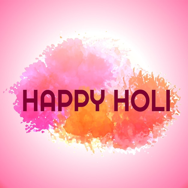 El festival indio de Happy Holi es un vector colorido Ilustración de fondo