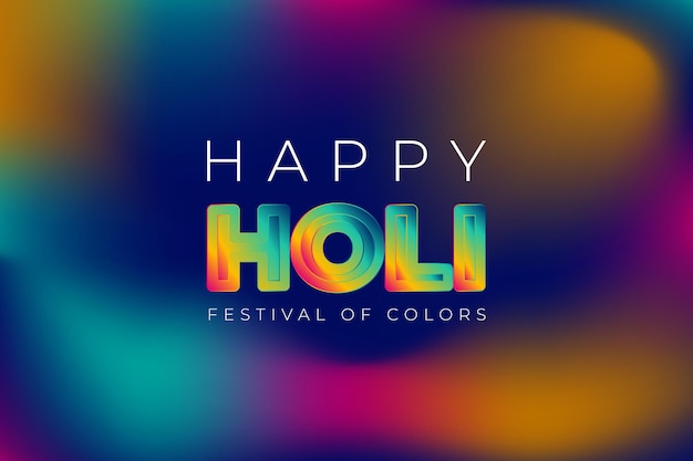 Festival indio de Holi Ilustración vectorial del Festival Holi con fondo colorido