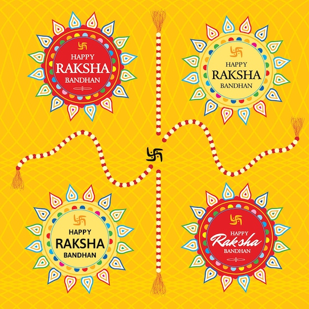 Festival indio llamado raksha bandhan festival hermano y hermana