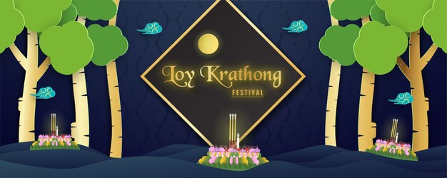 Festival de loy kratong de los tailandeses.