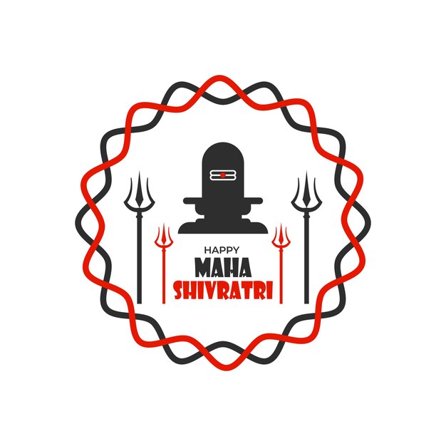 Festival maha shivratri para tarjeta de felicitación.