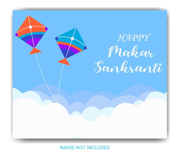 El festival de Makar Sankranti con dos cometas