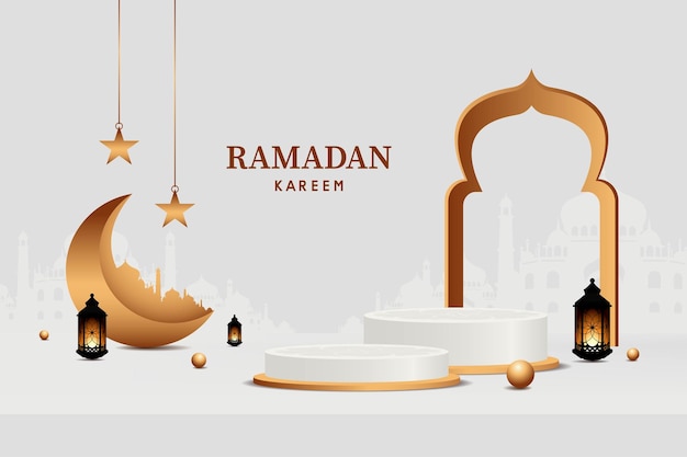 Festival para el mes sagrado musulmán Ramadán Kareem diseño vectorial