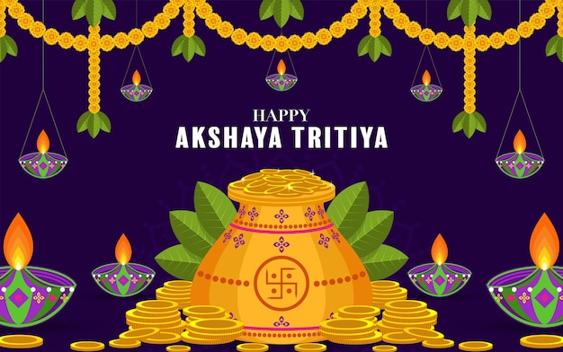 Festival religioso indio celebración akshaya tritiya