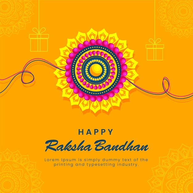 Vector festival religioso indio raksha bandhan fondo vector ilustración