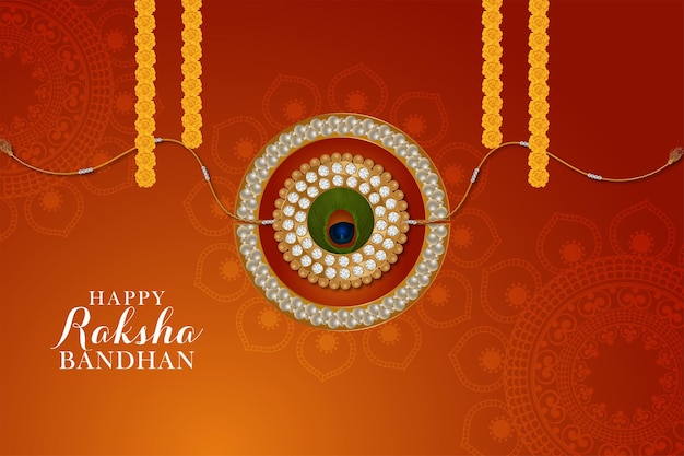 Festival tradicional indio feliz raksha bandhan design