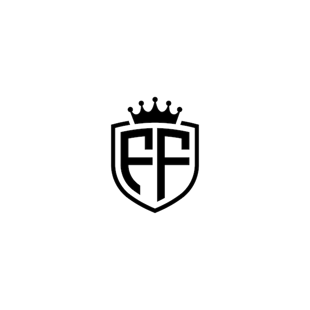 FF monograma logotipo diseño carta texto nombre símbolo monocromo logotipo alfabeto carácter simple logotipo