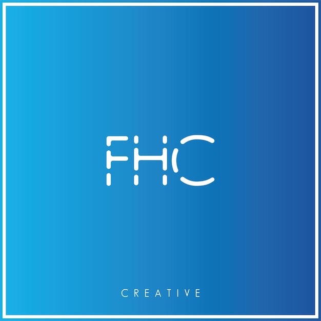 FHC Premium Vector último diseño de logotipo Diseño creativo de logotipo Ilustración vectorial Logotipo mínimo Monograma